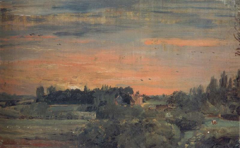 John Constable View towards the rectory,East Bergholt 30 September 1810 china oil painting image